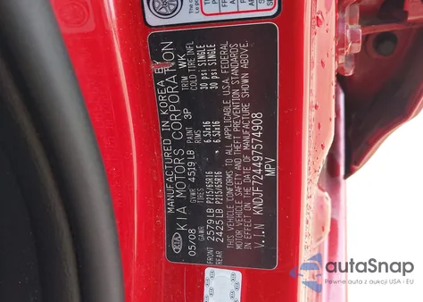 2009 Kia Sportage Lx из США, поврежденный, VIN KNDJF724497574908